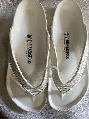 Birkenstock Honolulu EVA White Sandals Mens 10 EU 43 Waterproof Flip Flops